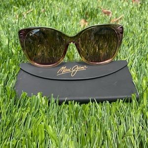 Maui Jim- AUTHENTIC- Color: Mossy Blush/Peach Polarized Lens - Mele MJ794-09c